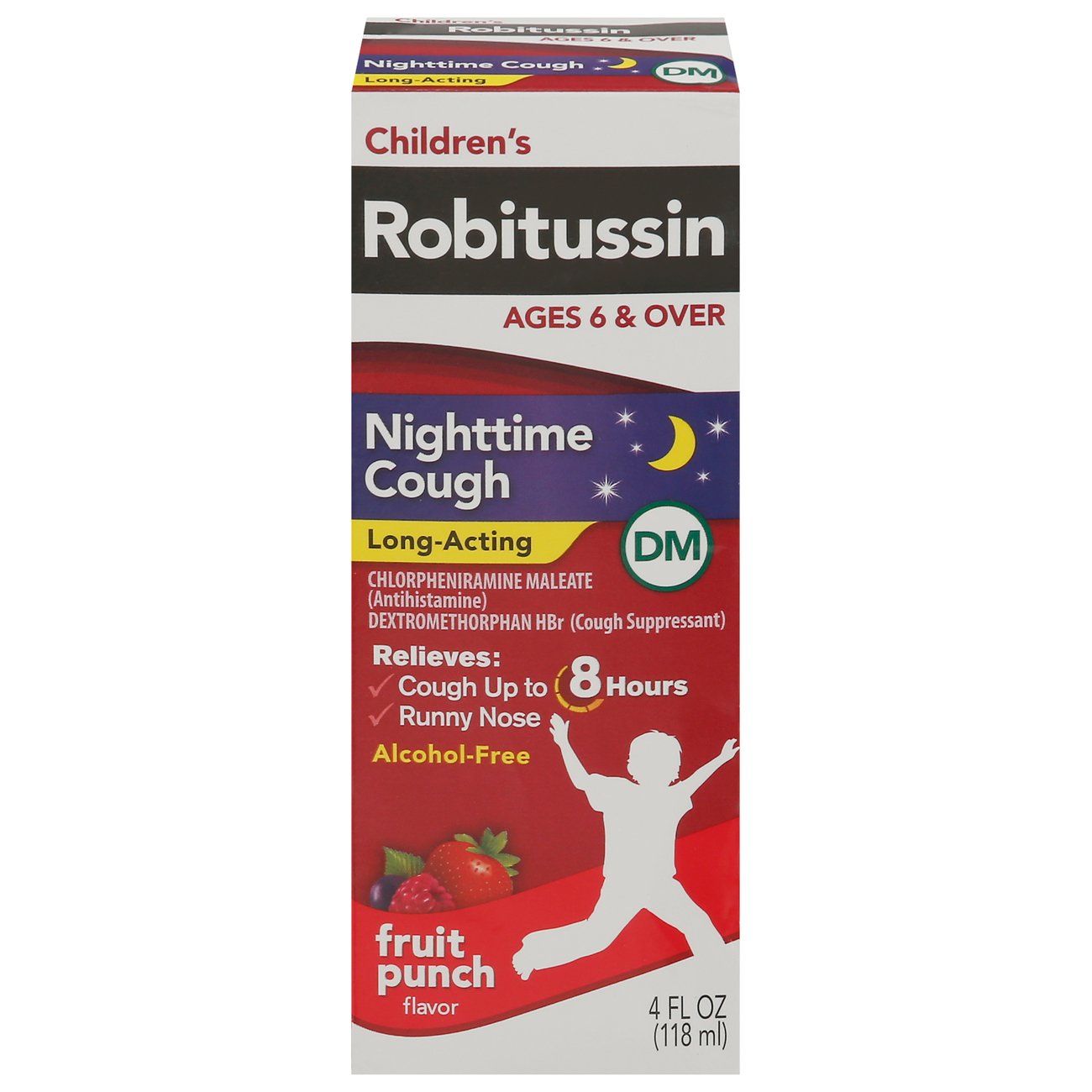 Robitussin Children's Nighttime Cough DM Liquid Fruit Punch Shop
