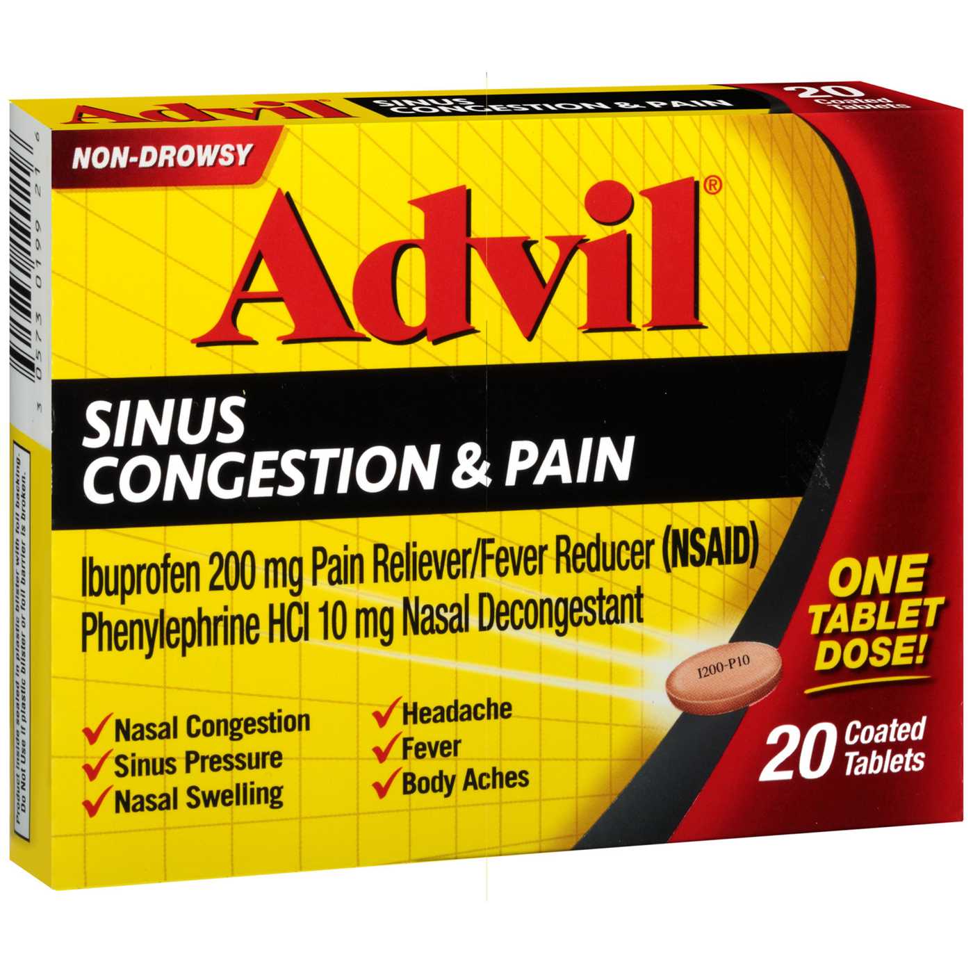 Advil Sinus Congestion and Pain Relief; image 1 of 8