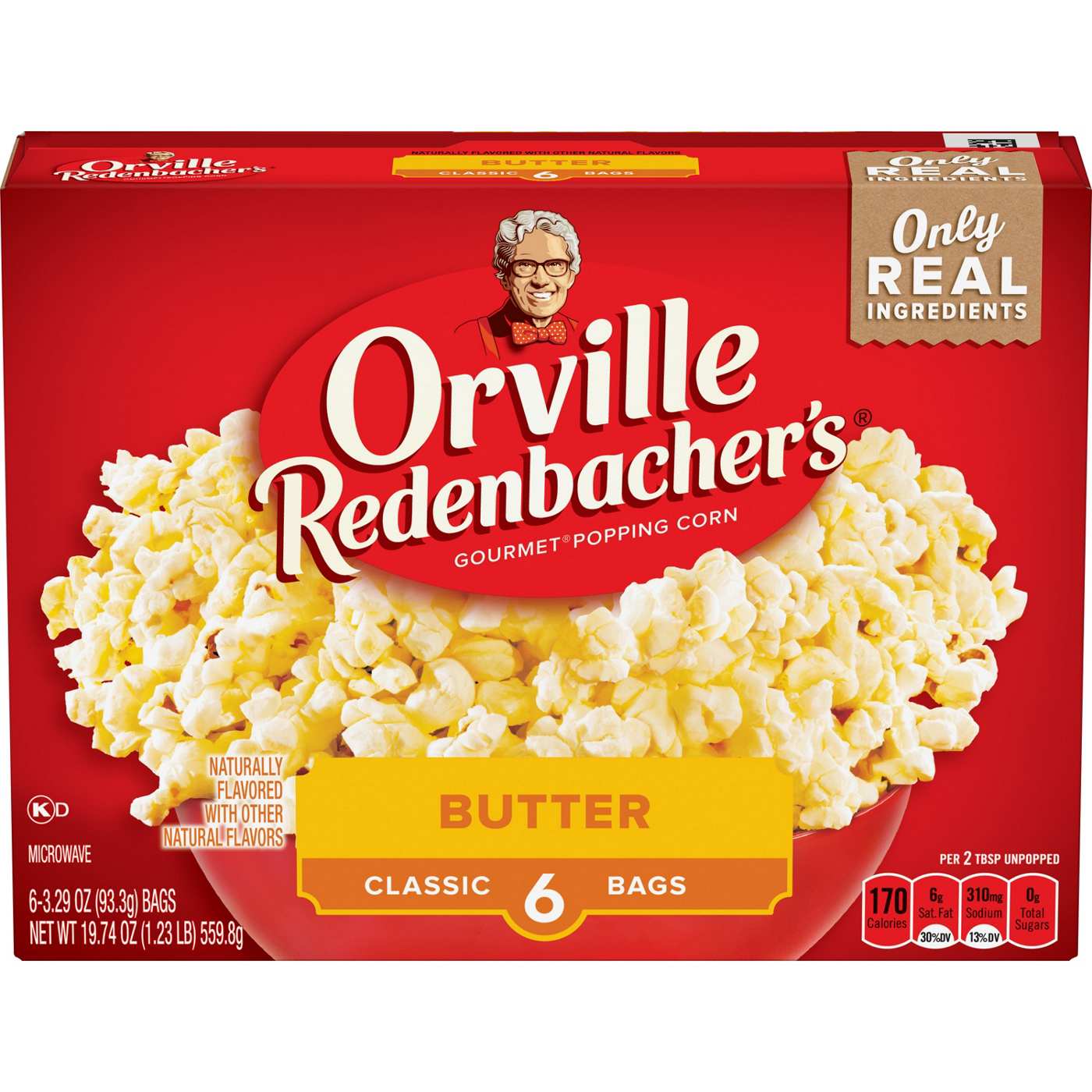 Orville Redenbacher's Butter Microwave Popcorn; image 1 of 7