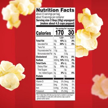 Orville Redenbacher's Butter Microwave Popcorn, 6 ct