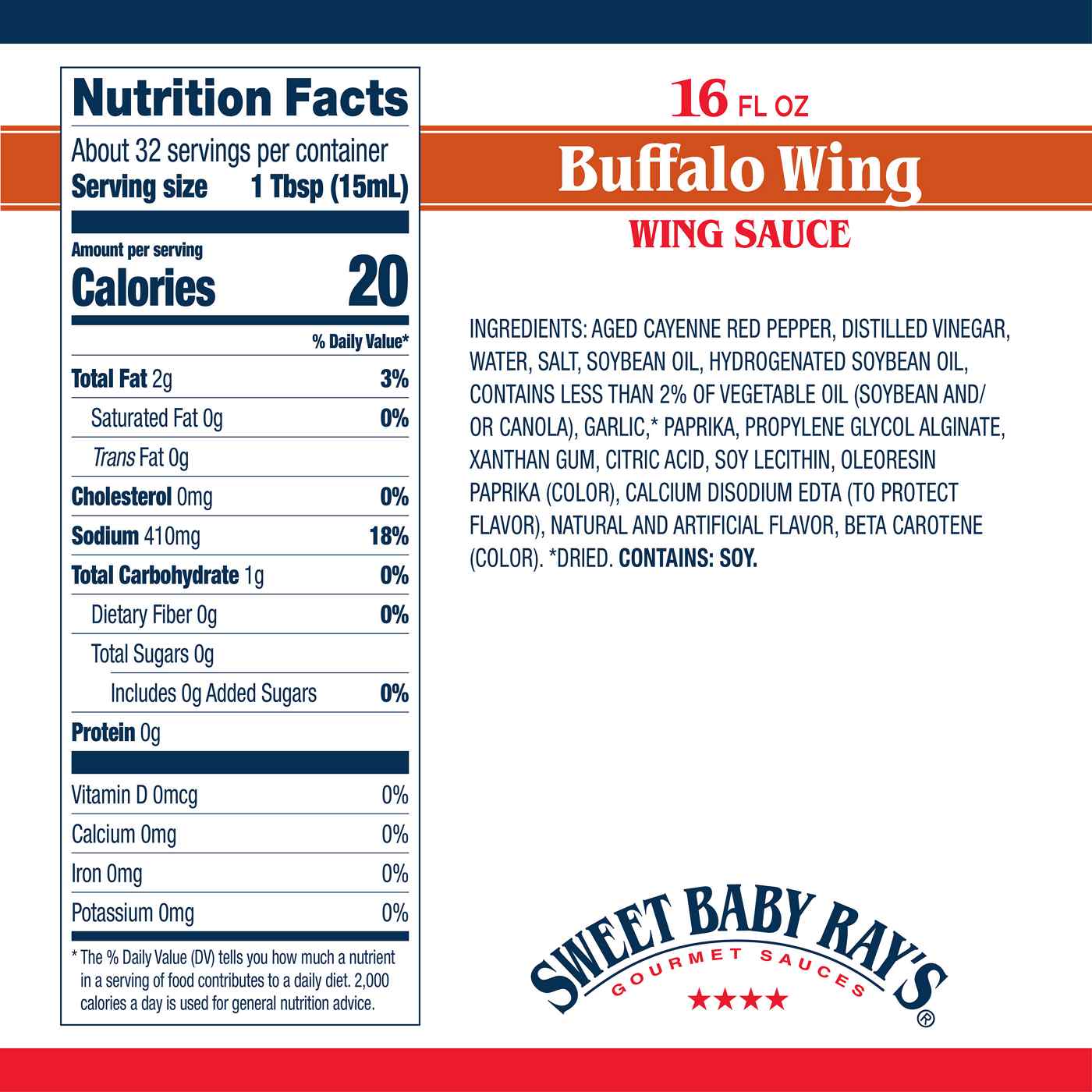 Sweet Baby Ray's Buffalo Wing Sauce; image 5 of 9