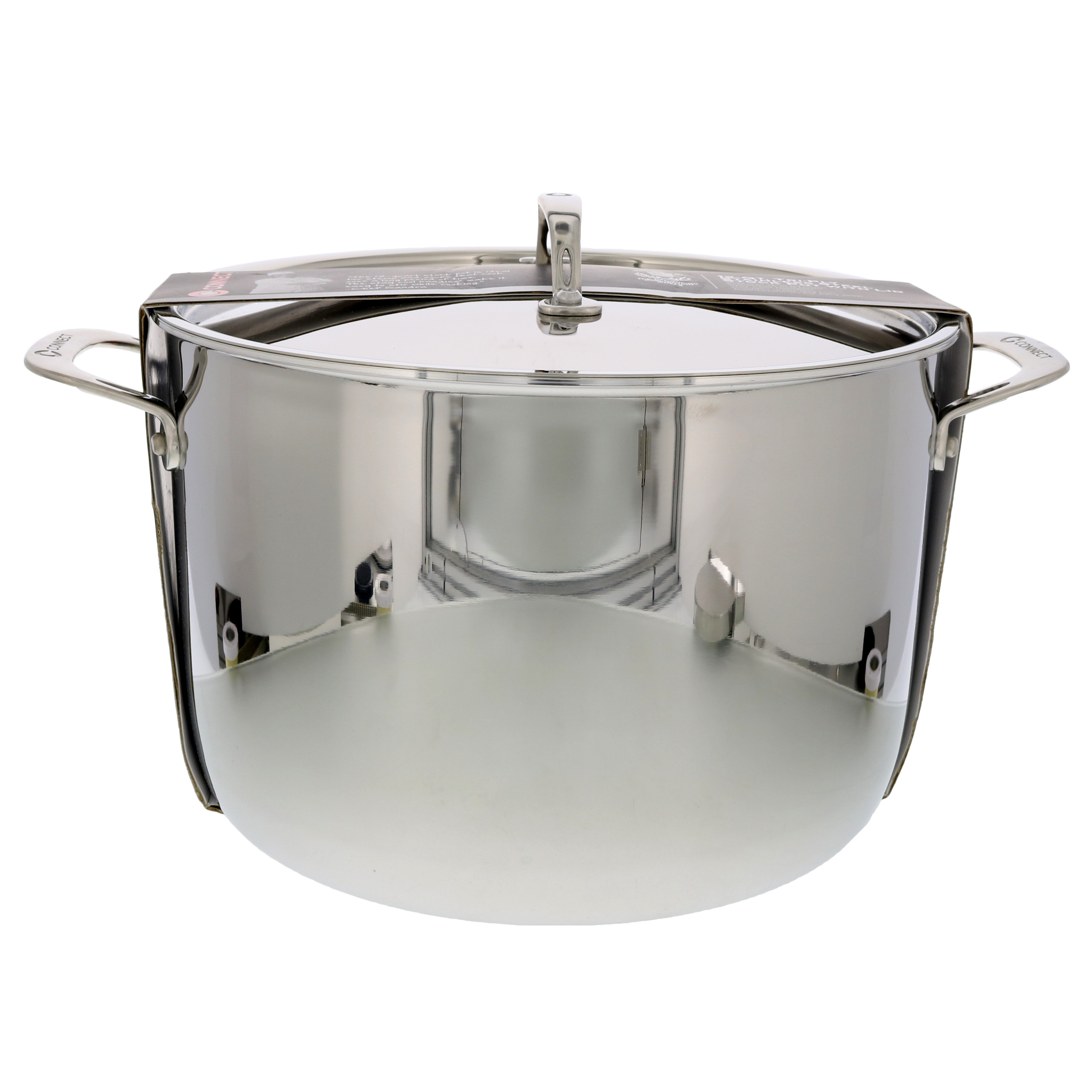 HEB Connect Stainless Steel Stockpot with Lid Shop Cookware at HEB