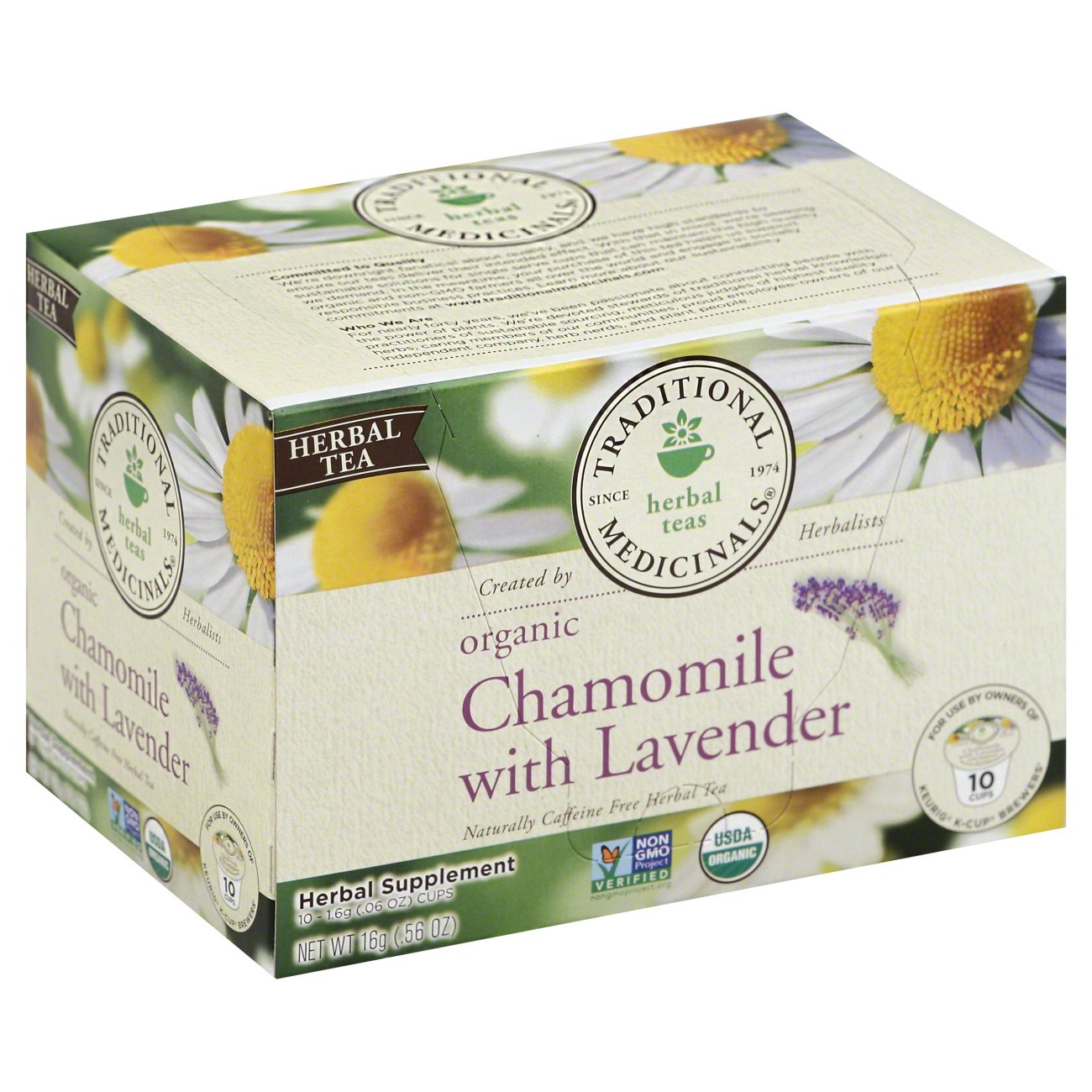 Traditional Medicinals Chamomile & Lavender Tea Single Serve Cups