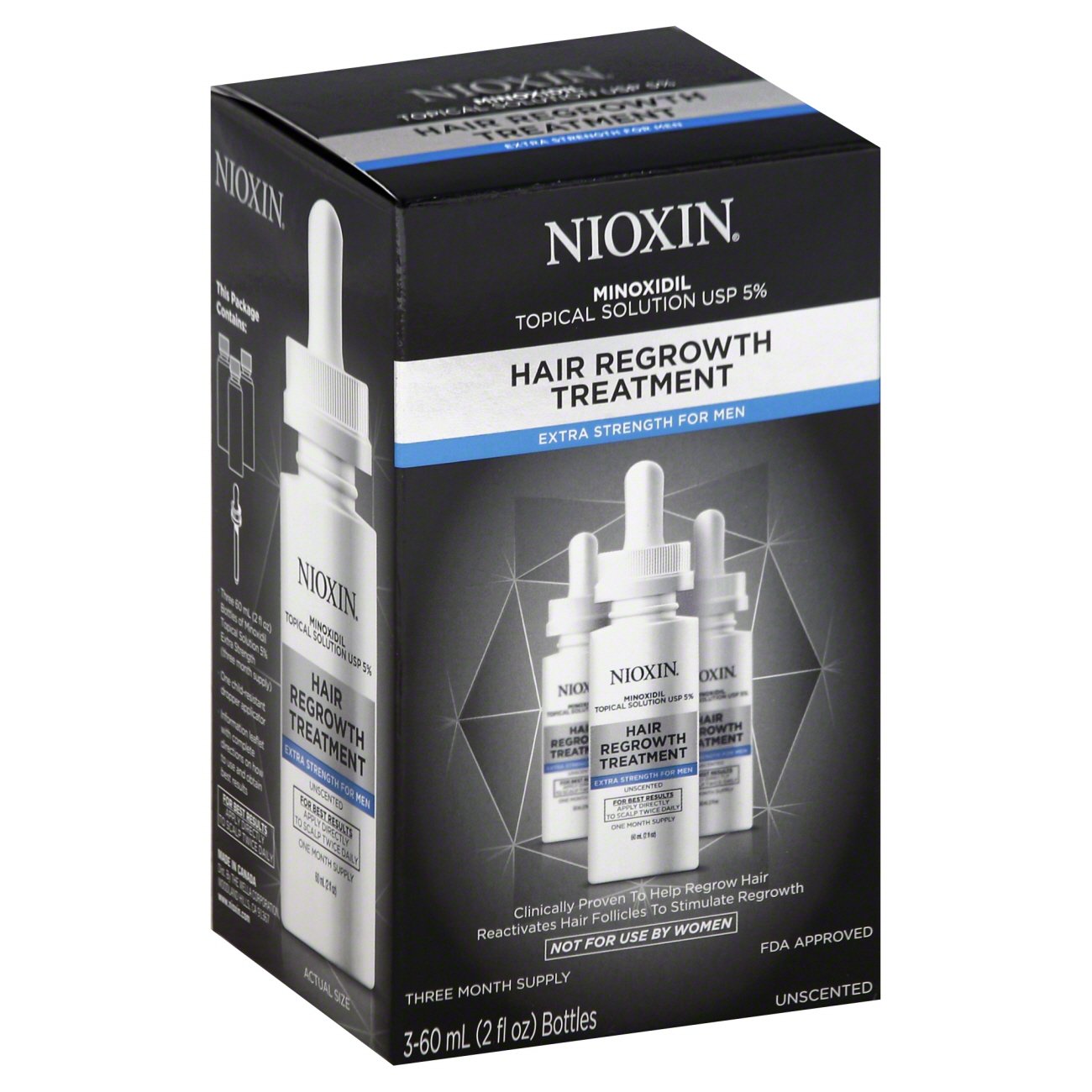 Nioxin Hair Regrowth Treatment Extra Strength For Men 3 Month Shop Skin And Scalp Treatments At 5588