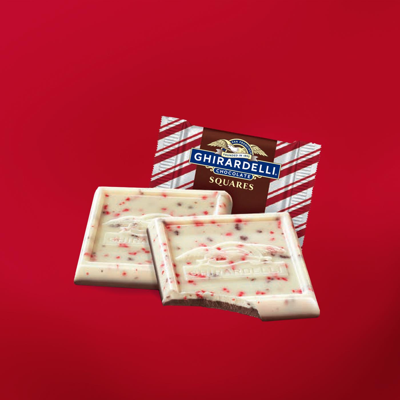 Ghirardelli Dark Chocolate Peppermint Bark Holiday Squares; image 3 of 5