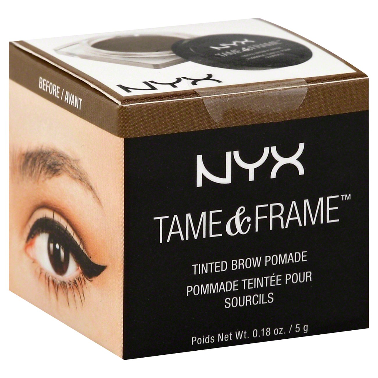 NYX Tame & Frame Tinted Brow Pomade, Brunette - Shop Brow Pencils & Powder  at H-E-B