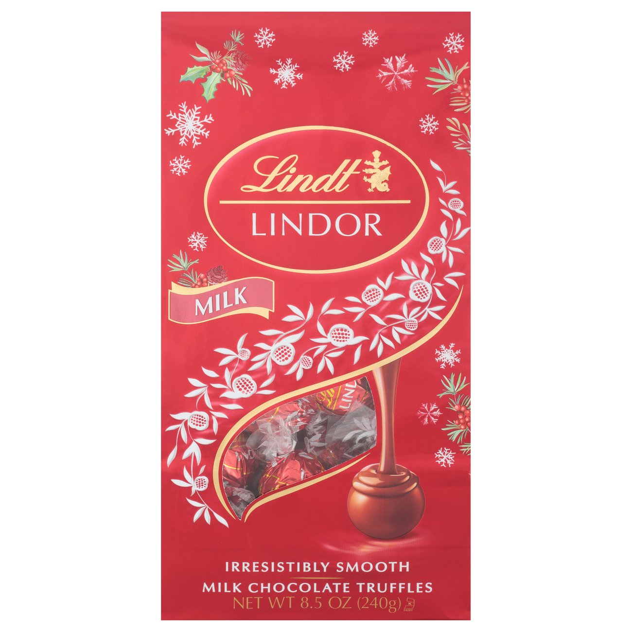 Lindt Holiday Lindor Milk Chocolate Bag Shop Candy At H E B 3556