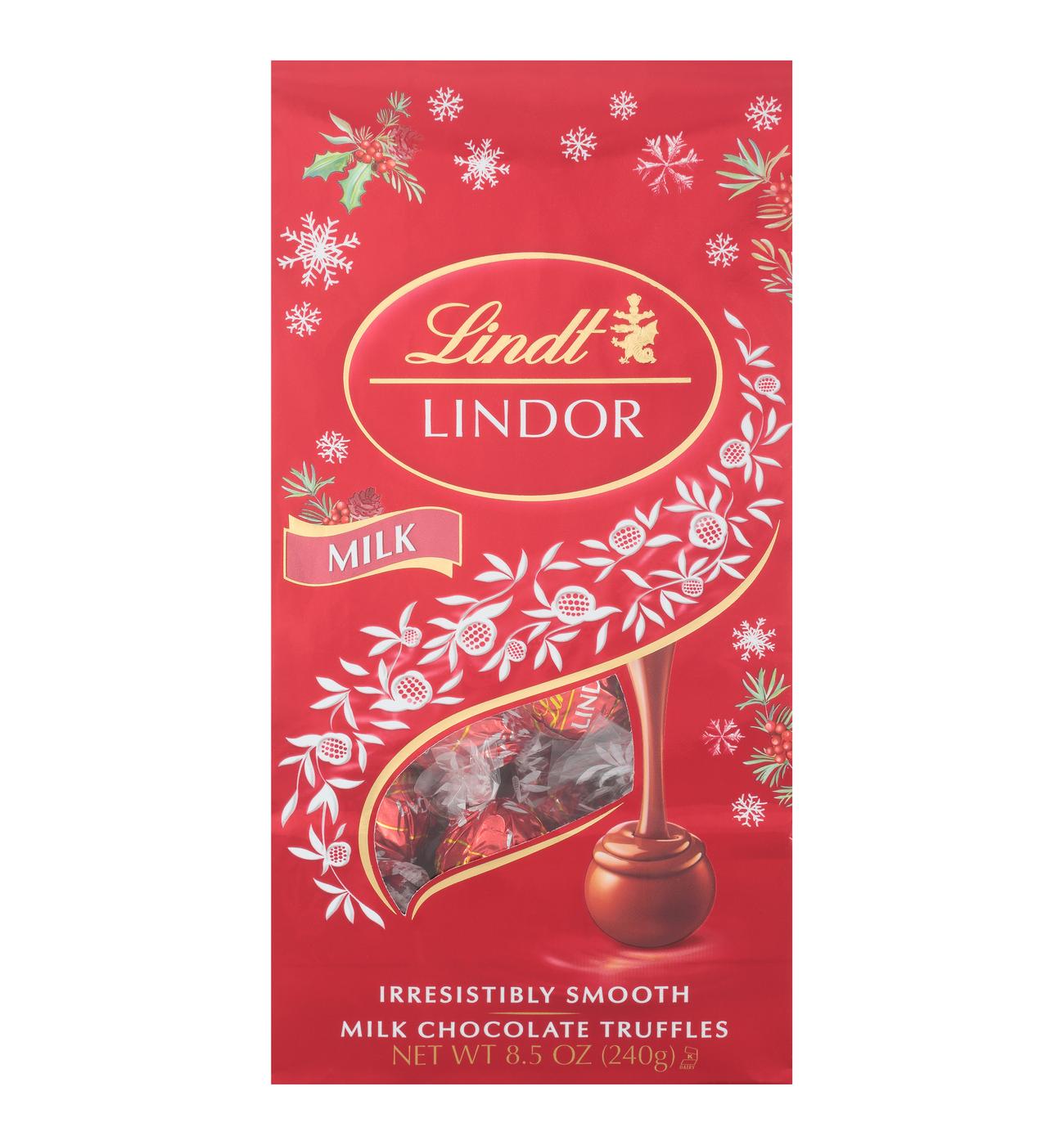 Lindt Lindor Milk Chocolate Holiday Truffles; image 1 of 2