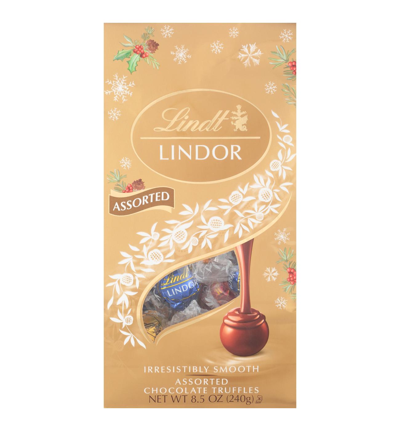 Lindt Lindor Assorted Chocolate Truffles Christmas Candy; image 1 of 2