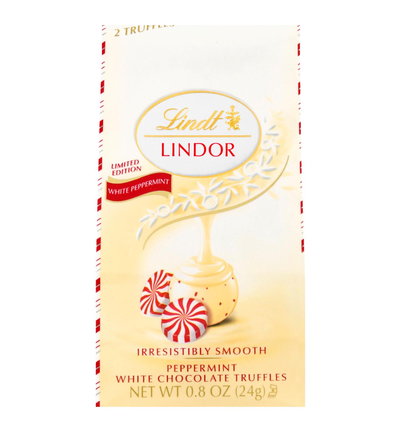 Lindt Lindor Peppermint White Chocolate ChristmasTruffles; image 1 of 5