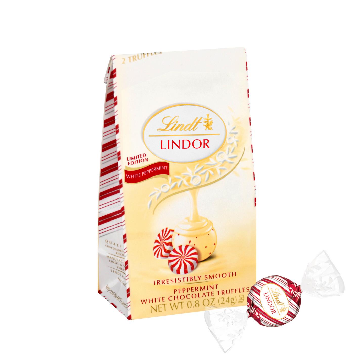 Lindt Lindor Peppermint White Chocolate ChristmasTruffles; image 5 of 5