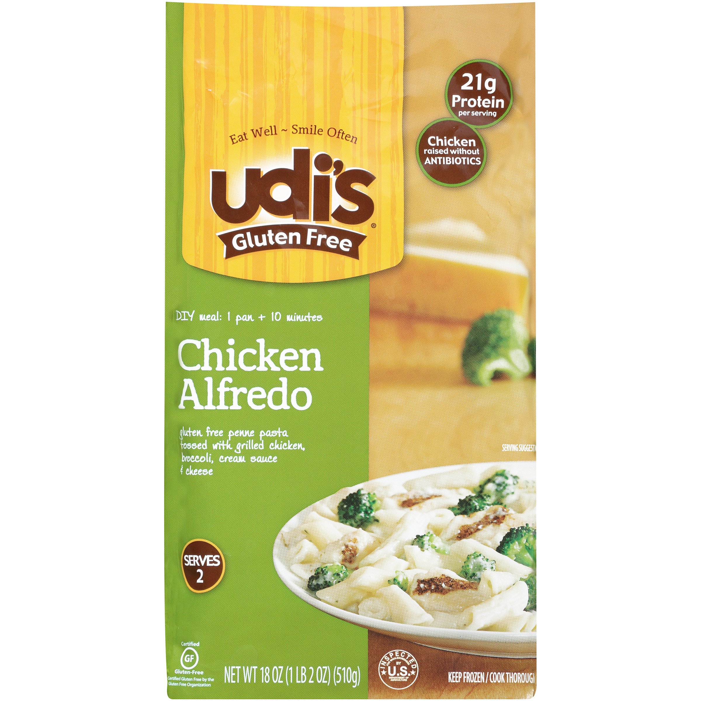 Udi's Gluten Free Chicken Alfredo Penne Pasta Shop Entrees & sides at