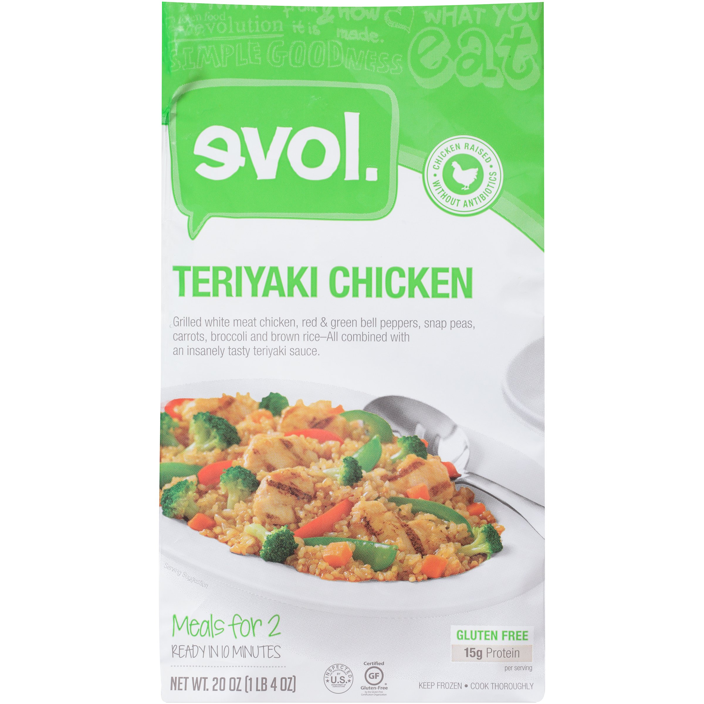 Evol Gluten Free Teriyaki Chicken Shop Meals & Sides at HEB