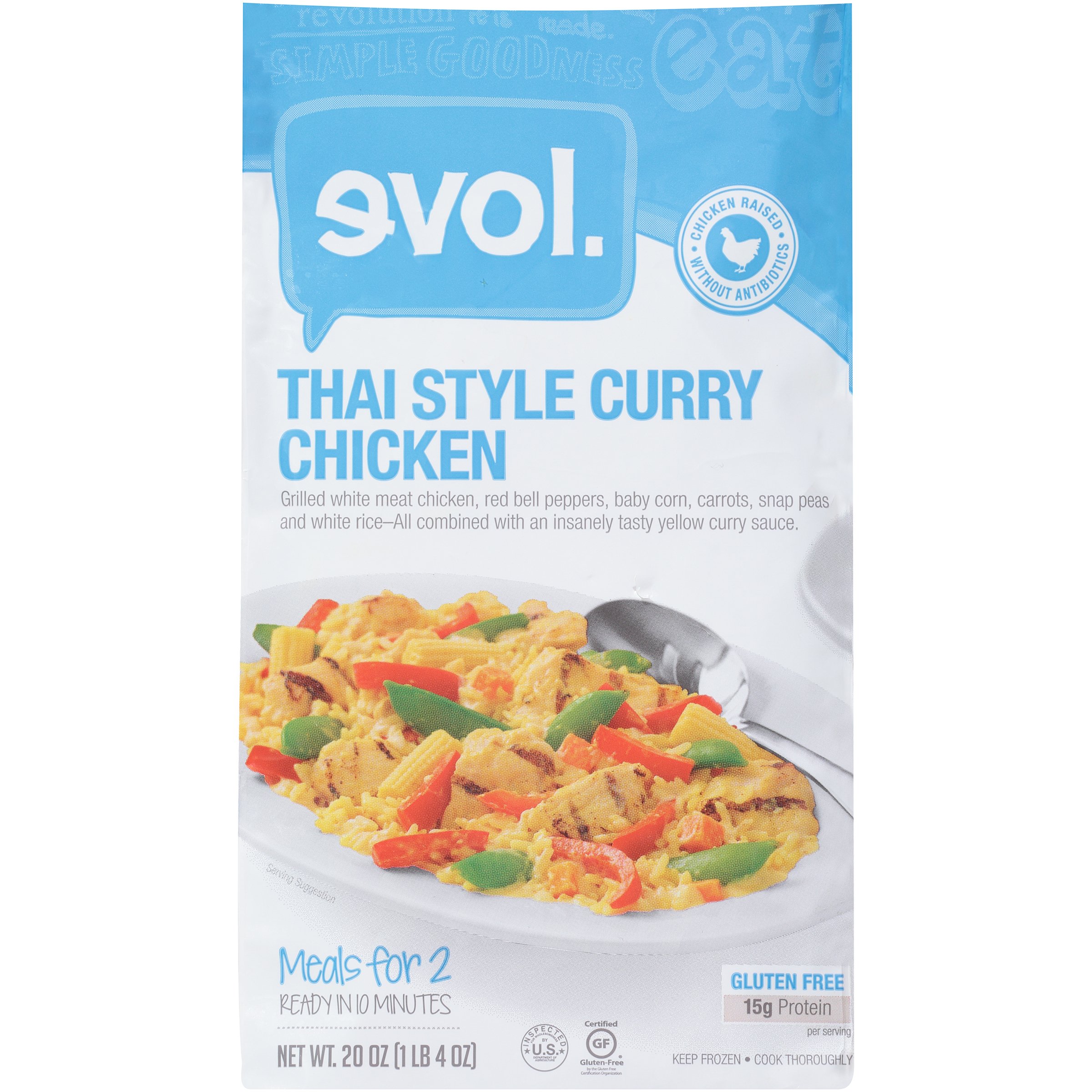 Evol Gluten Free Thai Style Curry Chicken Shop Meals & Sides at HEB