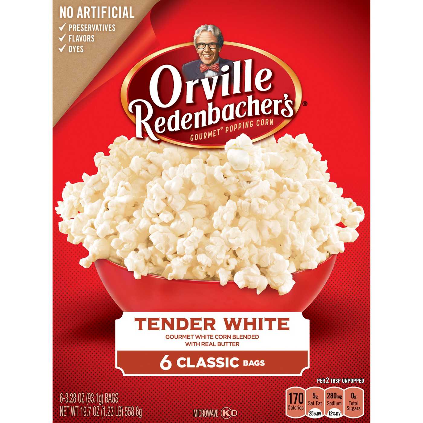 Orville Redenbacher's Tender White Microwave Popcorn; image 3 of 4