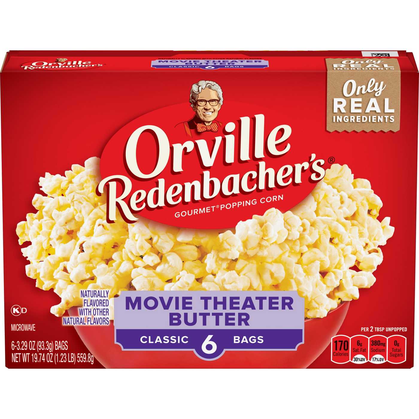 Orville Redenbacher's Movie Theater Butter Microwave Popcorn; image 1 of 6