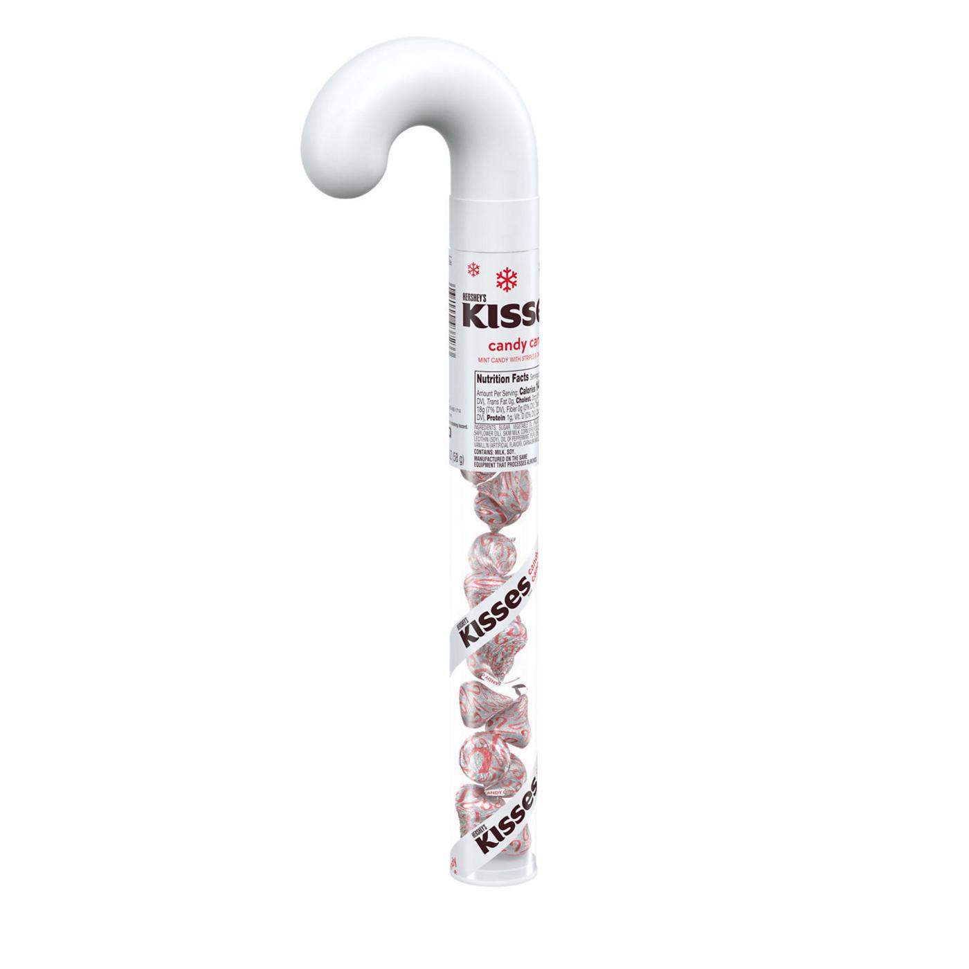 Hershey's Kisses Candy Cane Christmas Tube; image 1 of 6