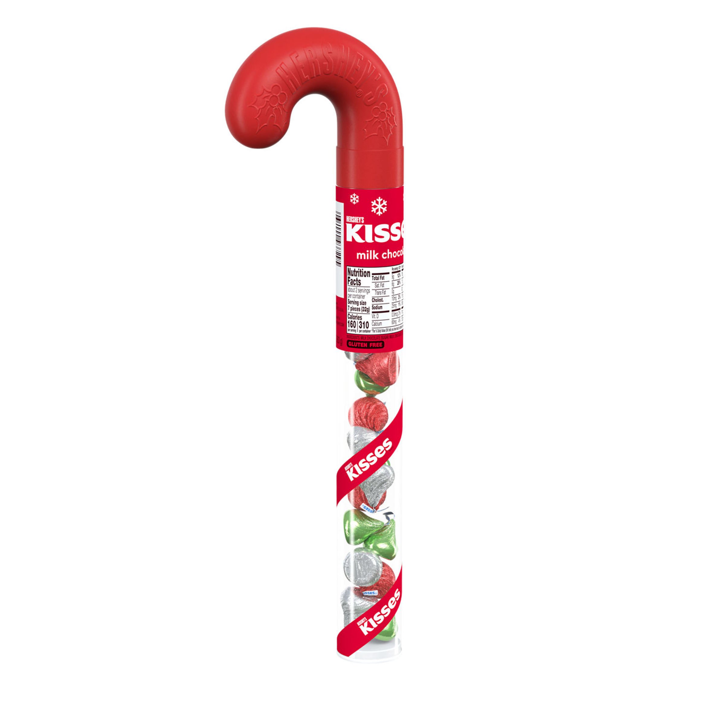 Hershey's Kisses Milk Chocolate Filled Holiday Candy Cane - Shop Candy at  H-E-B