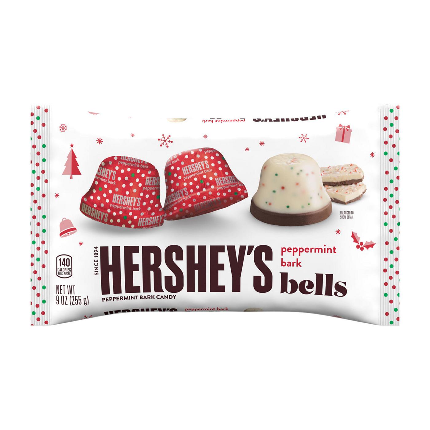 Hershey's Peppermint Bark Bells Christmas Candy; image 1 of 7