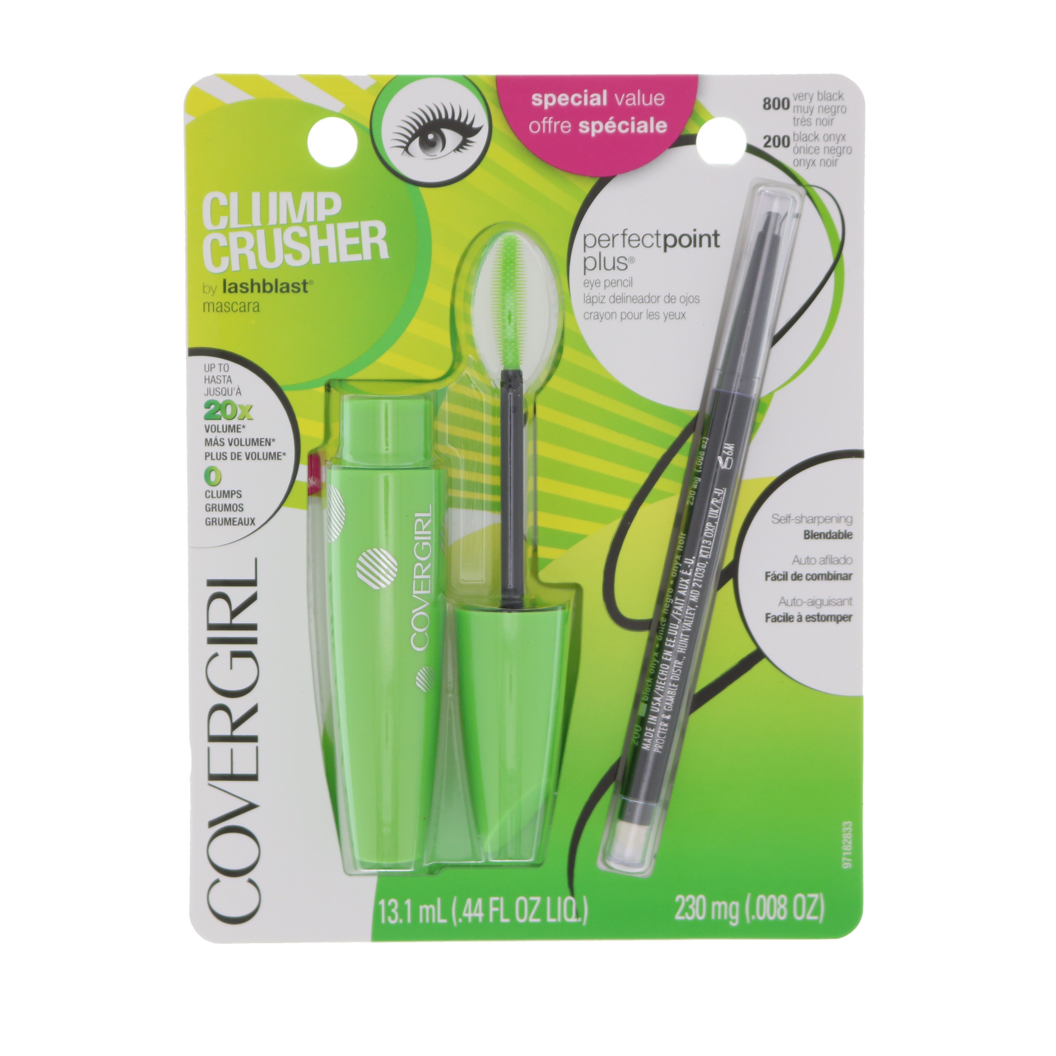 CoverGirl Clump Crusher Mascara & Perfect Point Plus Eyeliner Shop