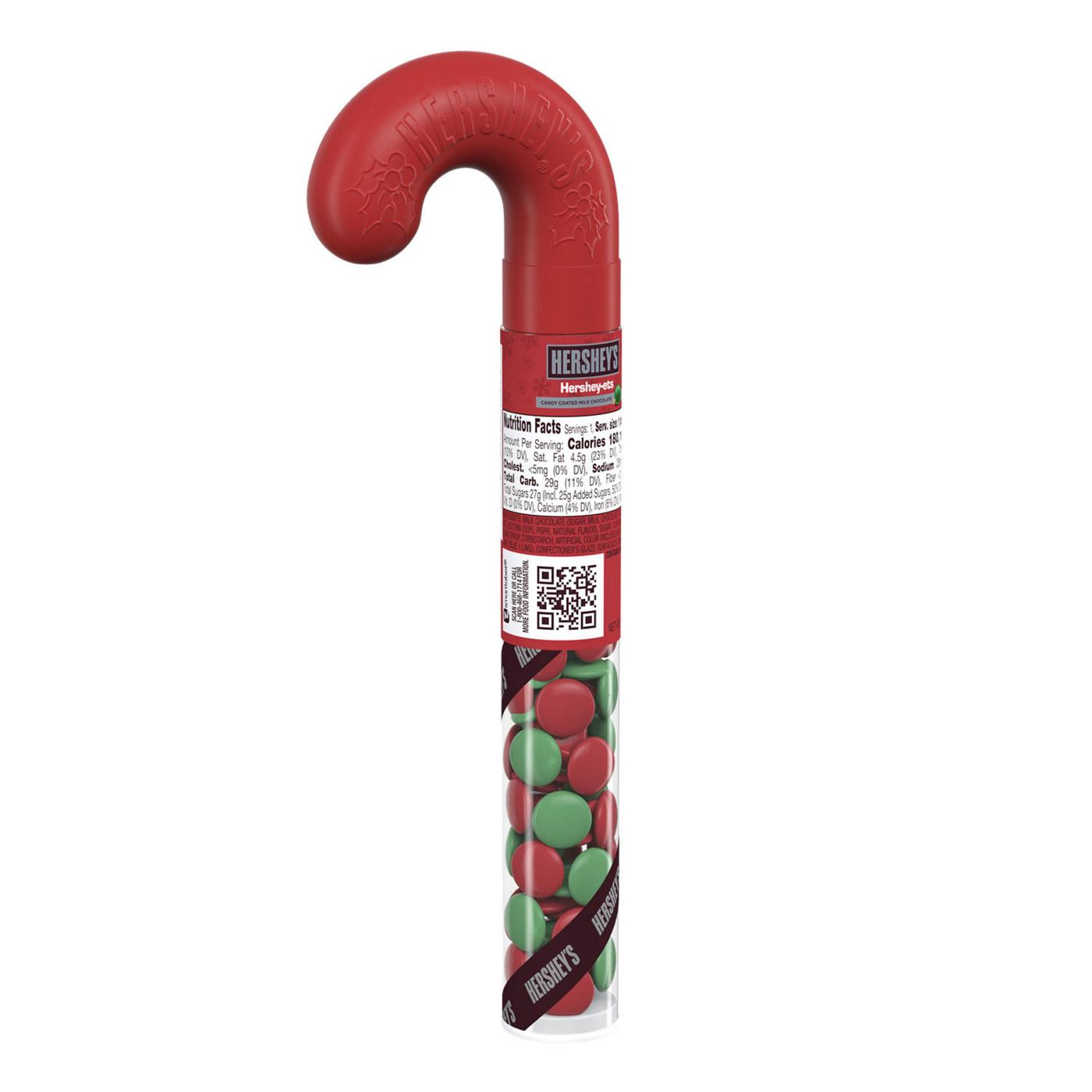 Hershey's Hershey-Ets Milk Chocolate Christmas Candy Cane Tube; image 1 of 6