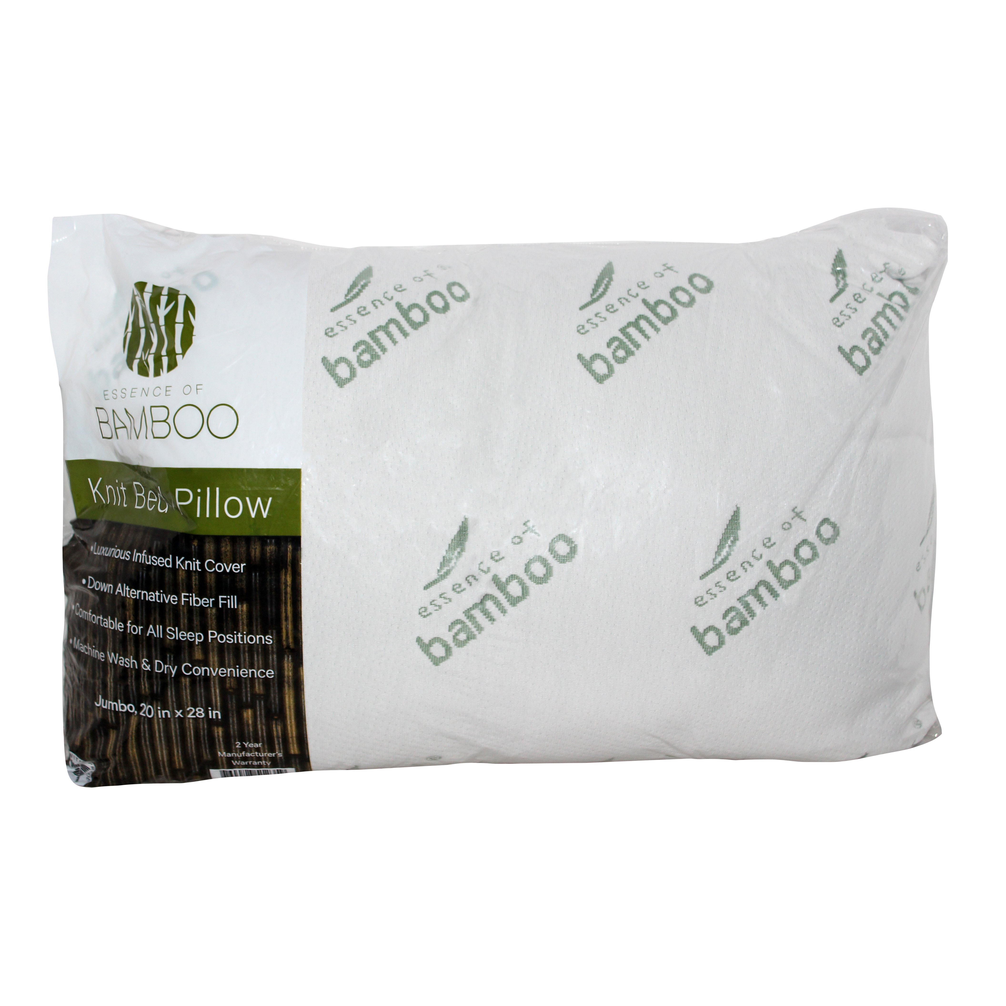 Essence of Bamboo Jumbo Knit Bed Pillow - Shop Pillows at H-E-B