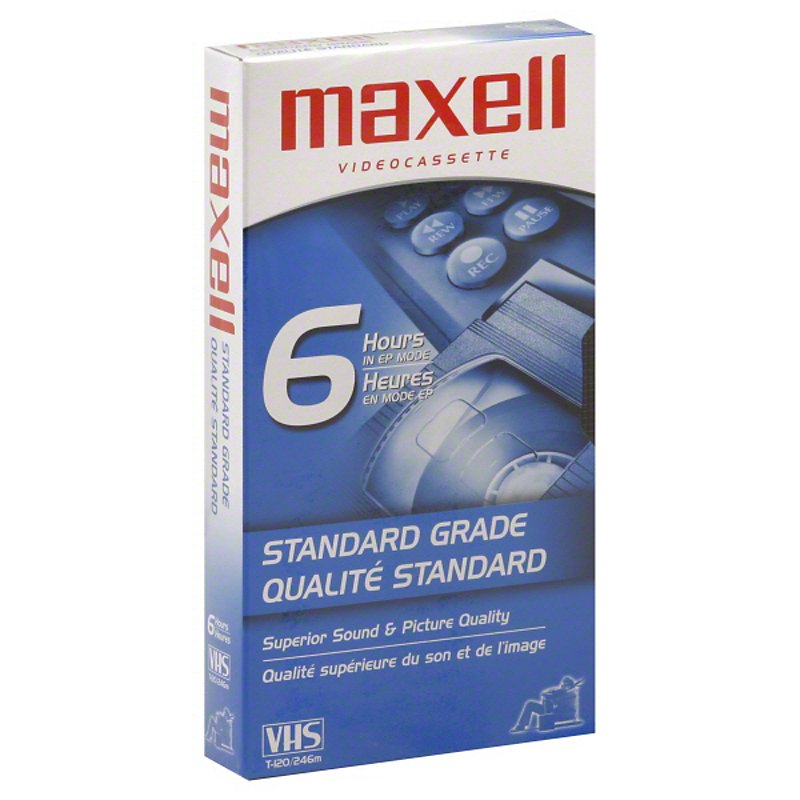 Maxell T-120 Hi-Fi Professional Grade 6hr VHS Tapes 