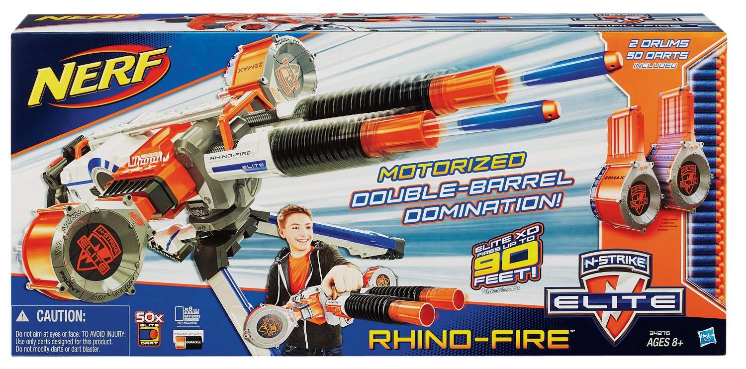 Nerf N-Strike Elite Rhino-Fire Blaster ( Exclusive) Open Box