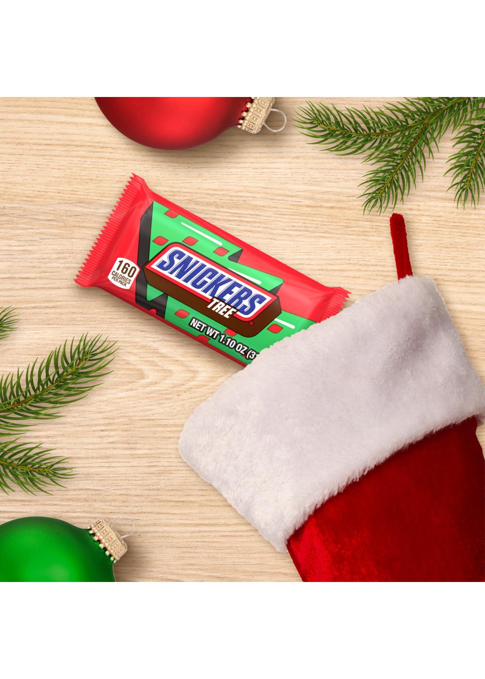 Snickers Tree Chocolate Holiday Candy Bar; image 4 of 7