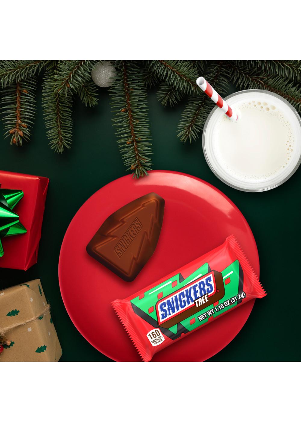 Snickers Tree Chocolate Holiday Candy Bar; image 7 of 7