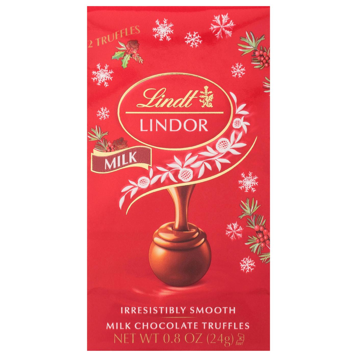 Lindt Lindor Milk Chocolate Truffles Christmas Candy; image 1 of 2