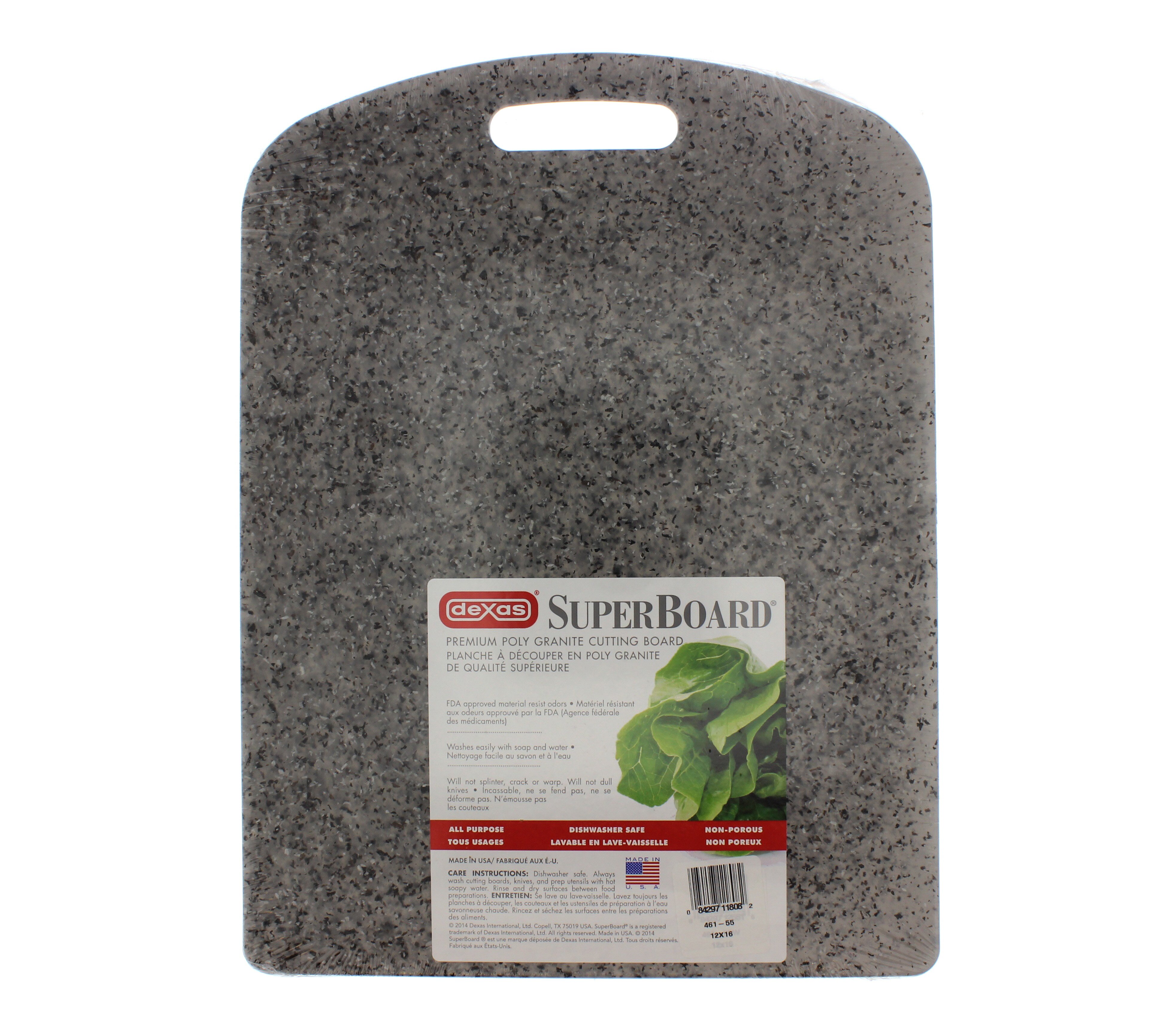 Vida by Paderno Faux Granite Cutting Boards, Dishwasher Safe, Assorted  Sizes, 2-pk, Grey/White