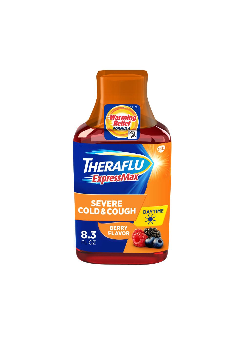 Theraflu Expressmax Daytime Severe Cold & Cough Liquid - Berry; image 1 of 10