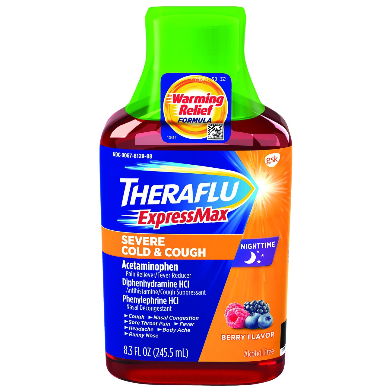 Theraflu ExpressMax Severe Cold & Cough, Nighttime - Shop Cough