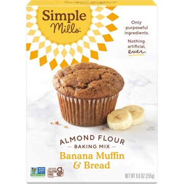 Simple Mills Almond Flour Banana Muffin & Bread Baking Mix, 9 oz