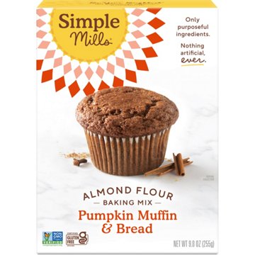 Simple Mills Almond Flour Pumpkin Muffin & Bread Baking Mix, 9 oz