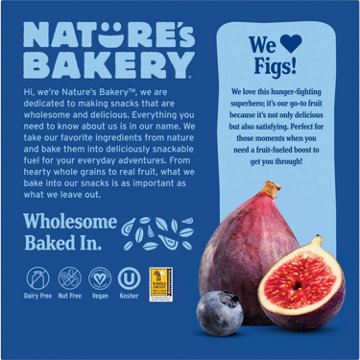 Nature's Bakery Fig Bars - Blueberry, 6 ct