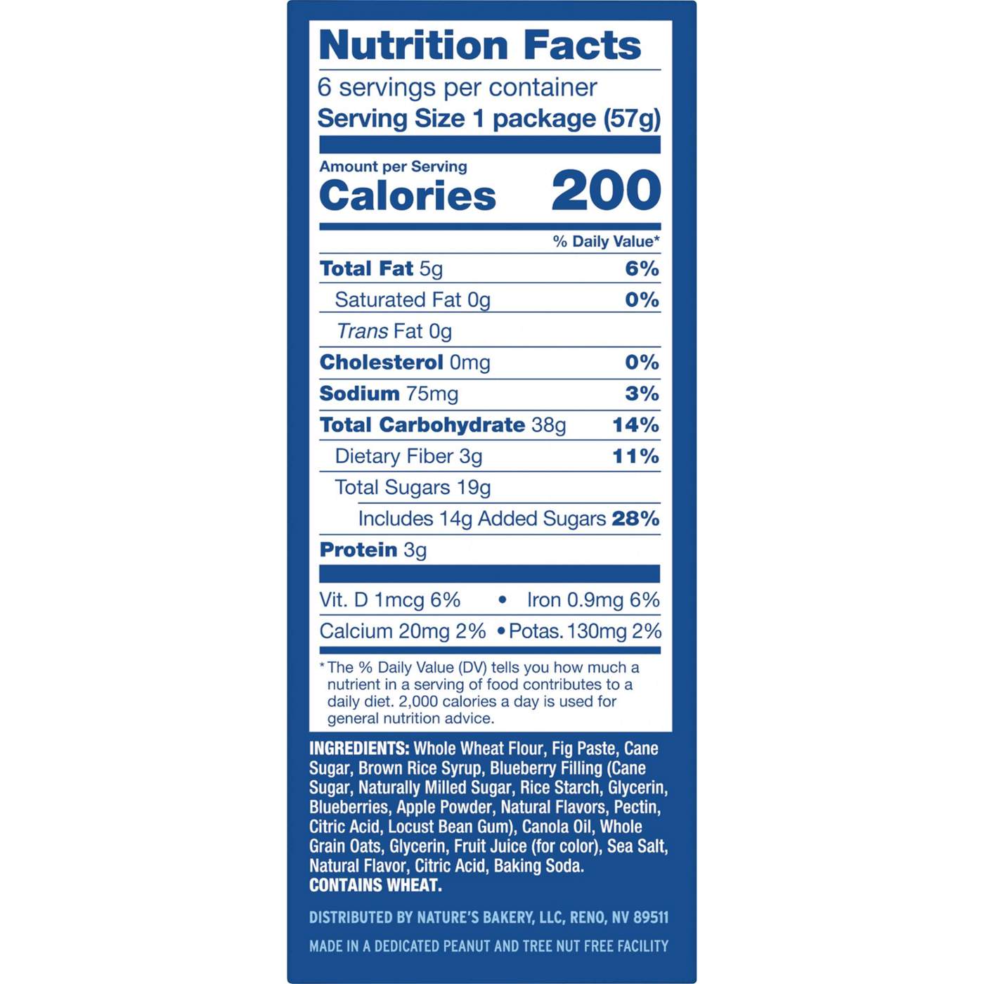 Nature's Bakery Fig Bars - Blueberry; image 7 of 8