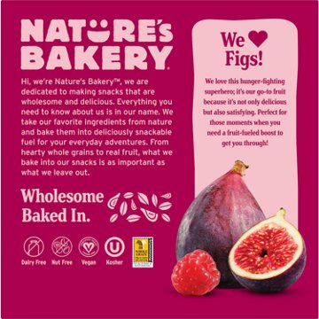Nature's Bakery Fig Bars - Raspberry, 6 ct
