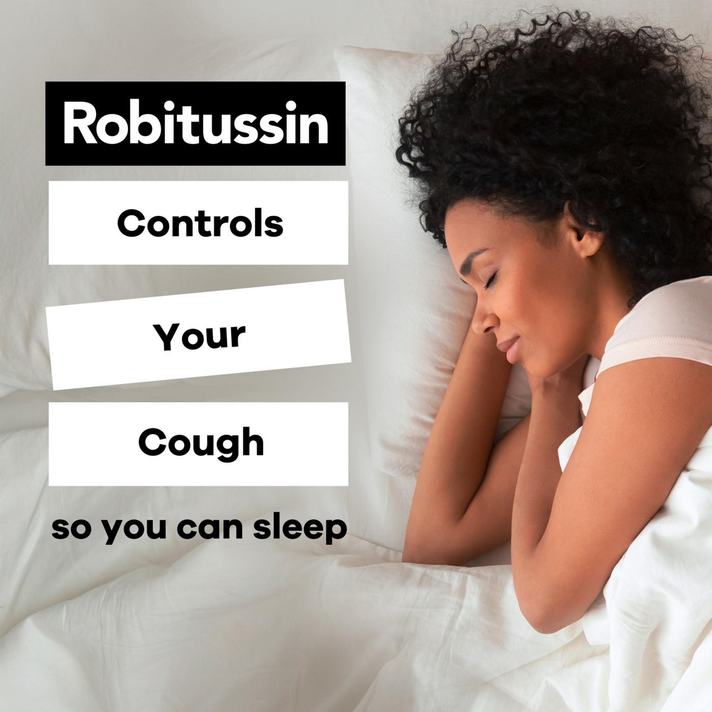 Robitussin Max Strength Blue Raspberry Nighttime Cough DM Liquid; image 4 of 6