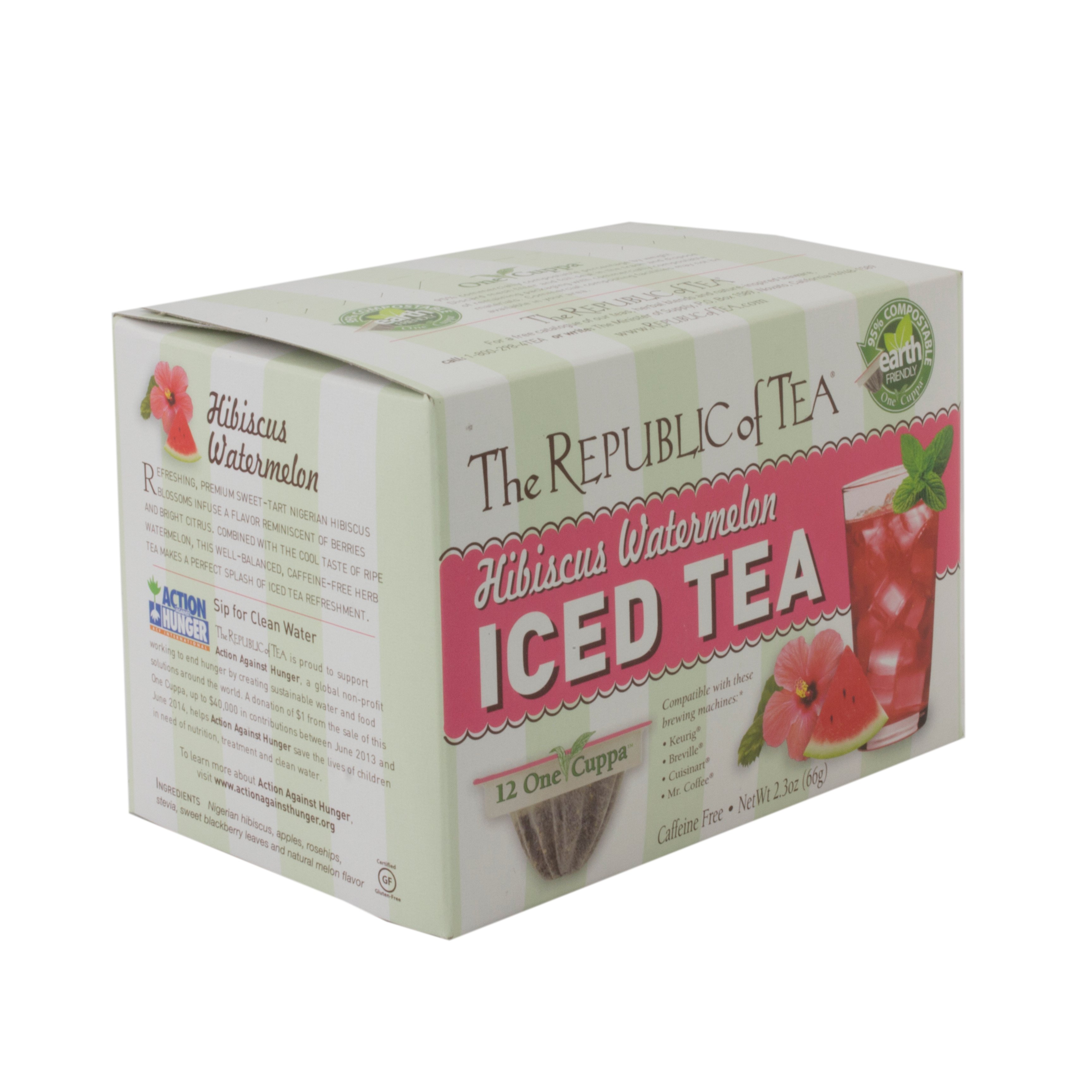 The Republic of Tea Hibiscus Watermelon Iced Tea Shop Tea at HEB