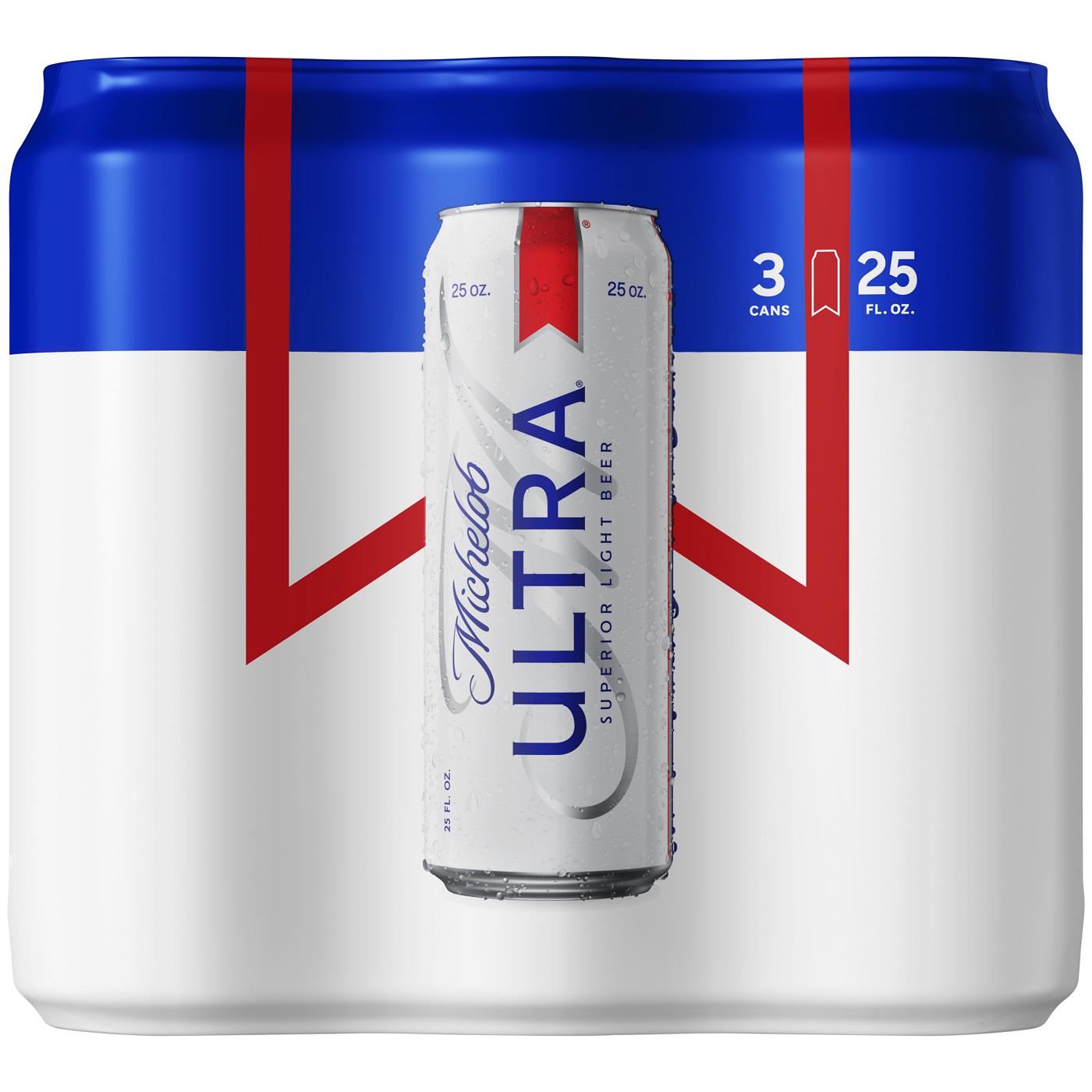 Michelob Ultra Light Beer 25 oz Cans
