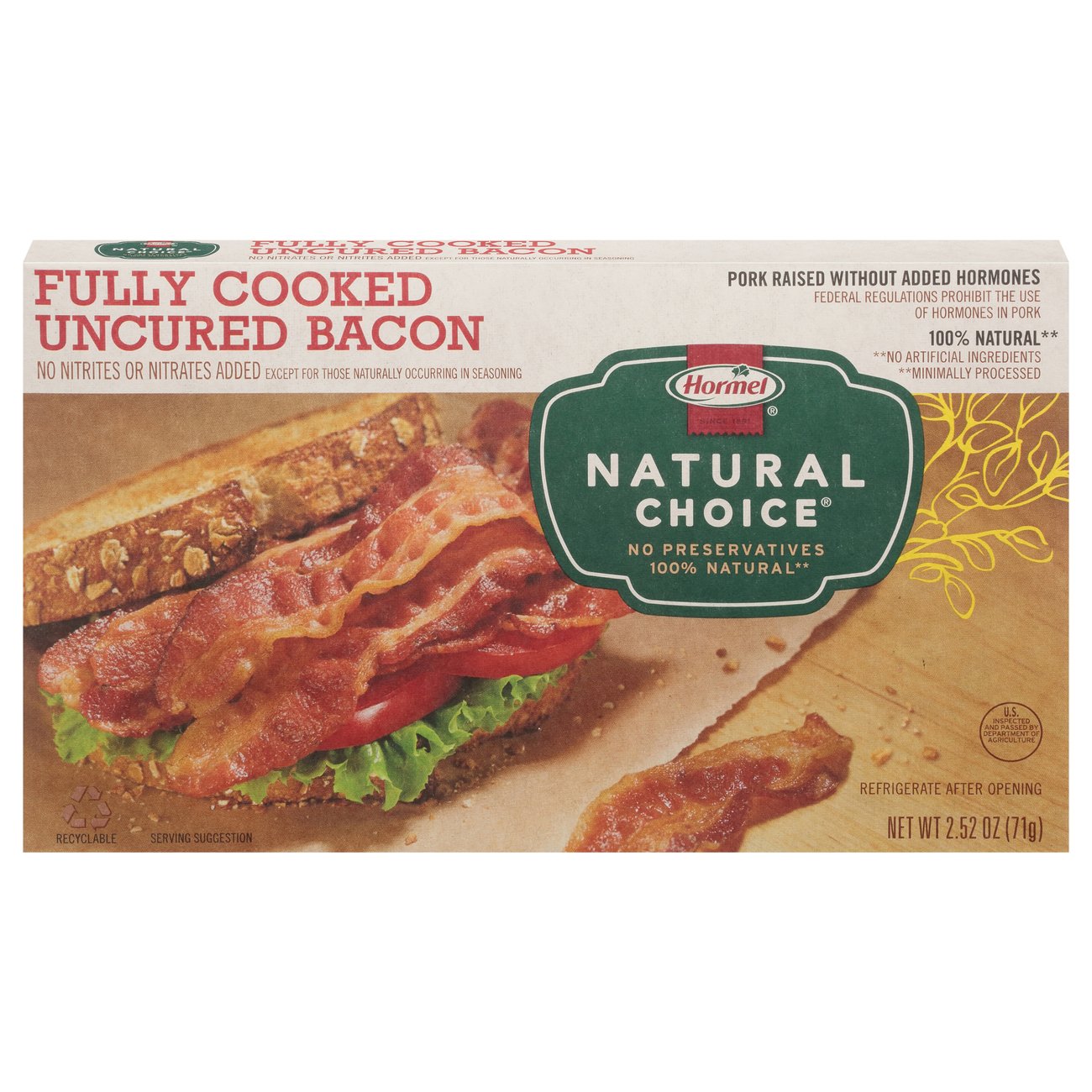 hormel fully cooked bacon