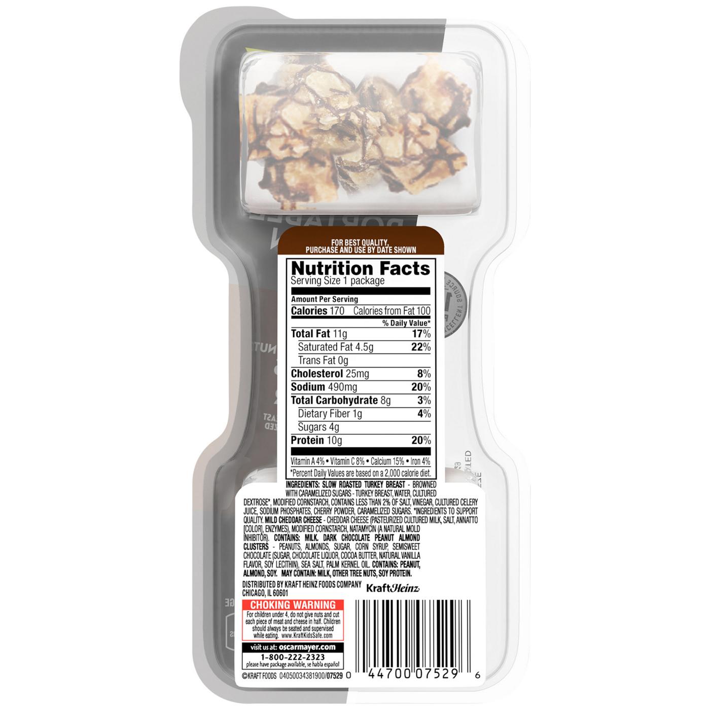P3 Portable Protein Pack Snack Tray - Dark Chocolate Nut Clusters, Turkey & Cheddar; image 5 of 6