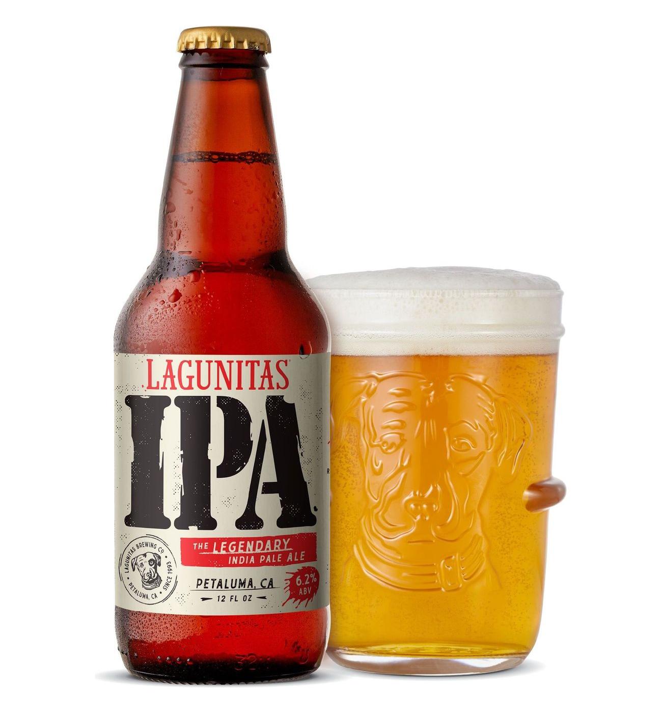 Lagunitas Brewing Co. IPA Craft Beer 12 pk Bottles; image 4 of 5
