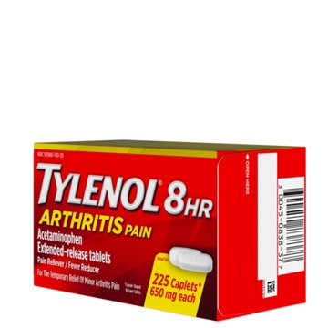 Tylenol 8-hr Arthritis Pain Relief Acetaminophen Caplets, 225 ct