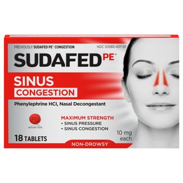 Sudafed Maximum Strength Non-Drowsy Sinus Decongestant