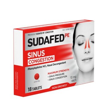 Sudafed Maximum Strength Non-Drowsy Sinus Decongestant