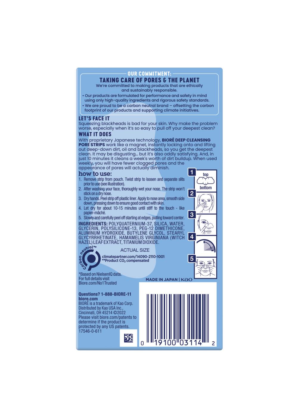 Bioré Original Deep Cleansing Pore Strips; image 10 of 12