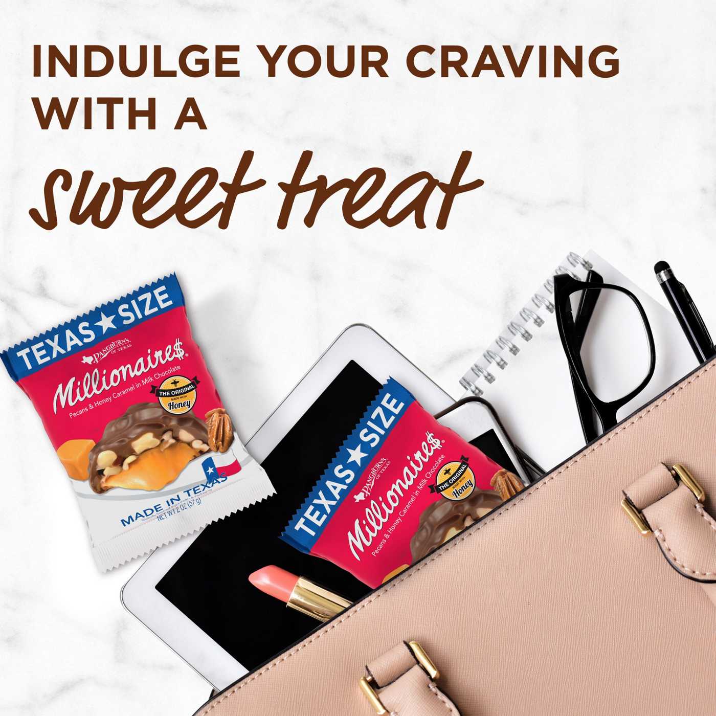 Pangburn's Millionaires Milk Chocolate Covered Pecans & Honey Caramel Big Bite; image 3 of 8